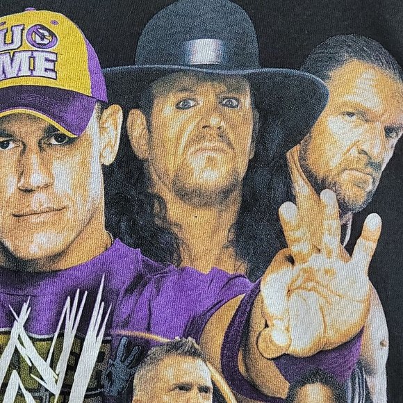 WWE Wrestling "I Was There" T-Shirt John Cena Undertaker SZ Lg Raw SmackDown Blk - Picture 13 of 16